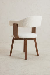 Brooke Boucle-Upholstered Beech Wood Dining Chair - thumbnail 5