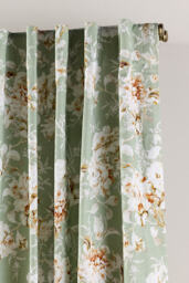 Frida Cotton Printed Floral Curtain - thumbnail 2