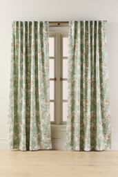 Frida Cotton Printed Floral Curtain - thumbnail 1