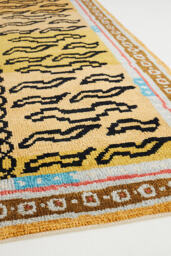 Hand-Knotted Tiger Stripe Rug - thumbnail 3