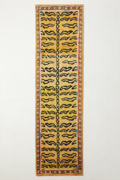 Hand-Knotted Tiger Stripe Rug - thumbnail 4