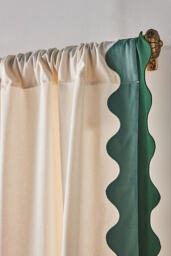 Maeve Scalloped Cotton Curtain - thumbnail 2