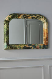 Judarn Floral Wood Overmantle Mirror - thumbnail 3
