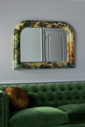 Judarn Floral Wood Overmantle Mirror - thumbnail 2