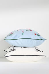 Icon Cotton Embroidered Cushion - thumbnail 2