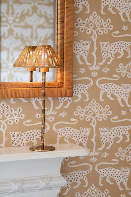 Ludlow Babbington Wicker Tall Rechargeable Table Lamp - image 1