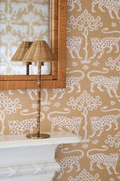 Ludlow Babbington Wicker Tall Rechargeable Table Lamp - thumbnail 4