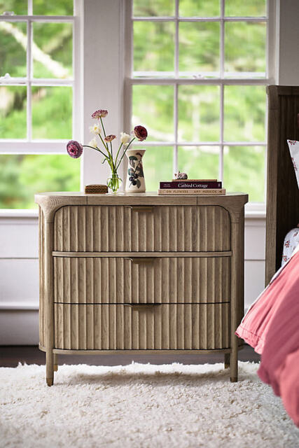 Isla Fluted Three-Drawer Dresser - image 1