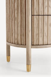Isla Fluted Three-Drawer Dresser - thumbnail 5