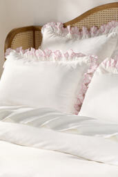 Fera Cotton Embroidered Sateen Duvet Cover - thumbnail 2