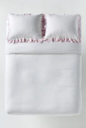 Fera Cotton Embroidered Sateen Duvet Cover - thumbnail 3