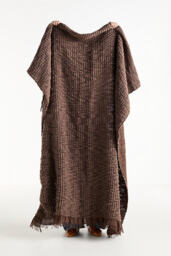 Gauze Fringe Woven Throw Blanket - thumbnail 1