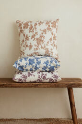 Ellenvale Interiors Aria Blue Floral Cushion - thumbnail 2