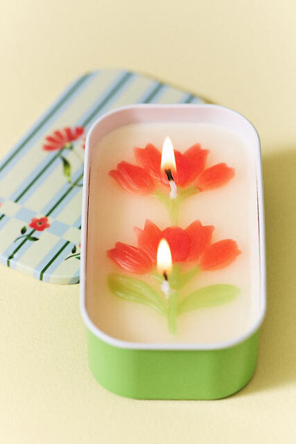 Maeve Floral Wildflower Bouquet Tinned Candle - image 1