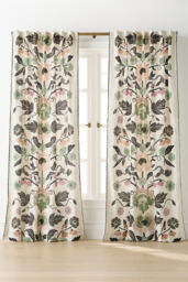 Claudette Cotton Floral Curtain - thumbnail 1