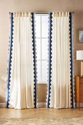 Maeve Scalloped Cotton Curtain - thumbnail 1