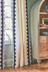 Maeve Scalloped Cotton Curtain - thumbnail 3