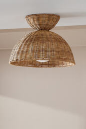 Liz Rattan Flush Mount - thumbnail 2