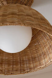 Liz Rattan Flush Mount - thumbnail 4