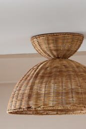 Liz Rattan Flush Mount - thumbnail 3