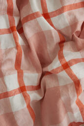 Society of Wanderers Linen Floss Check Duvet Cover - thumbnail 2