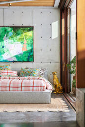 Society of Wanderers Linen Floss Check Duvet Cover - thumbnail 3