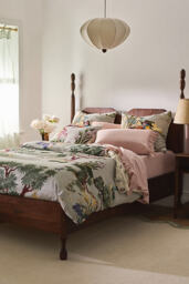 Rowen Oak Wood Bed - thumbnail 1