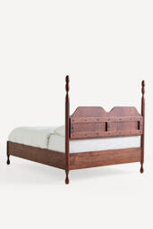 Rowen Oak Wood Bed - thumbnail 5