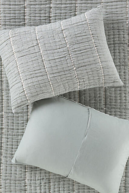 Striped Cotton Gauze Pillowcases, Set of 2