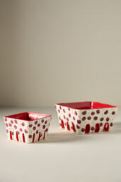 Berry Icon Handpainted Stoneware Large Berry Basket - thumbnail 2