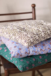 Roma Dining Chair Leora Block Print Cushion