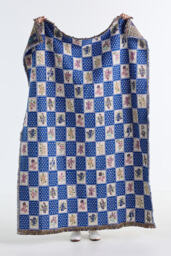 Leiah Cotton Woven Floral Checkered Throw Blanket - thumbnail 2