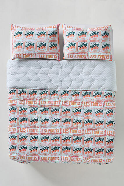 Kelcey Hibiscus Organic Cotton Quiltu200bed Bedspread - image 1