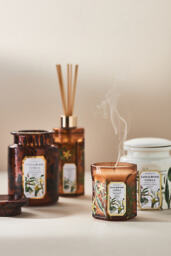 Apothecary 18 Small Sandalwood & Vanilla Glass Candle - thumbnail 3