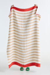 Sailor Cotton Printed Stripe Throw Blanket - thumbnail 2