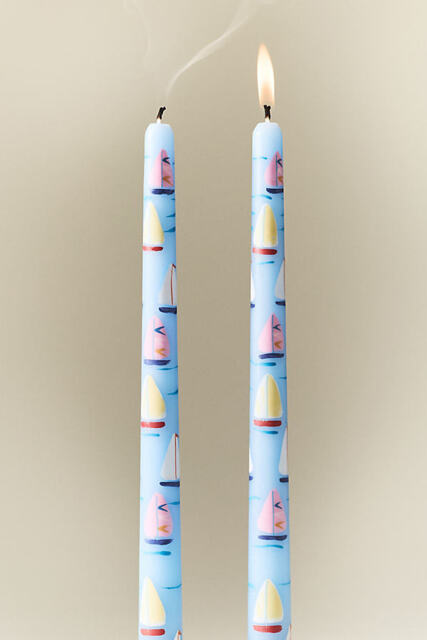 Scandi Taper Candles, Set of 2 - image 1