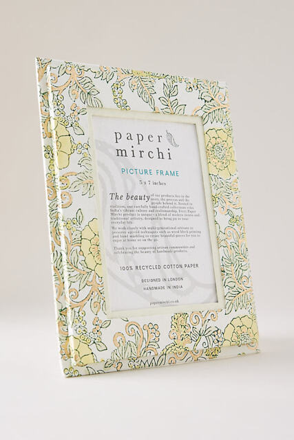 Paper Mirchi Block-Printed Photo Frame - image 1