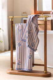 Tess Cotton Woven Floral Towel Collection