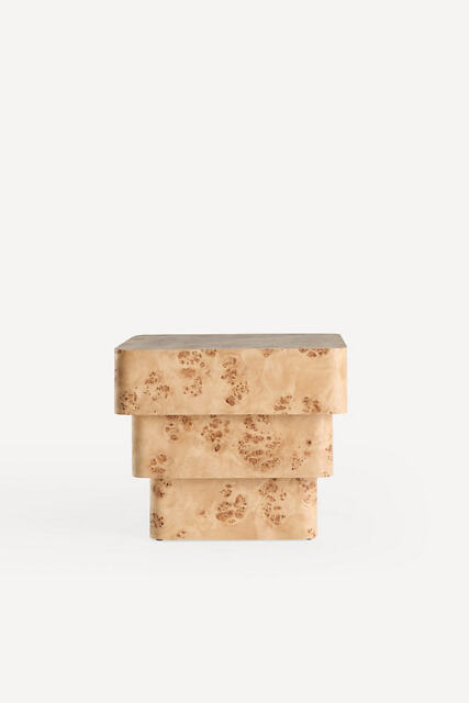 Leonne Burl Wood Side Table - image 1