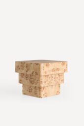 Leonne Burl Wood Side Table - thumbnail 2