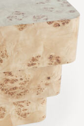 Leonne Burl Wood Side Table - thumbnail 3