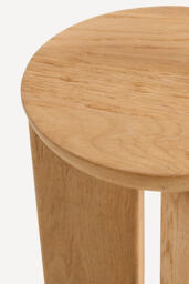 Hemi Solid Oak Wood Side Table - thumbnail 6