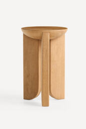 Hemi Solid Oak Wood Side Table - thumbnail 5