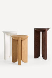 Hemi Solid Oak Wood Side Table - thumbnail 2