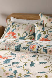 Hattie Cotton Slub Floral Duvet Cover - thumbnail 2