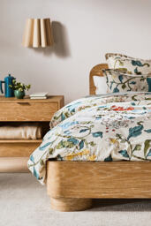 Hattie Cotton Slub Floral Duvet Cover - thumbnail 5