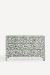 Hale Canvas Six-Drawer Chest of Drawers - thumbnail 1