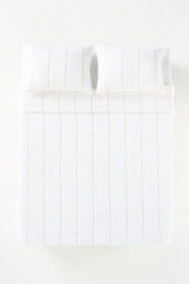 Striped Cotton Gauze Quilted Bedspread - thumbnail 3