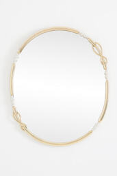 Tiffani Knotted Brass Wall Mirror