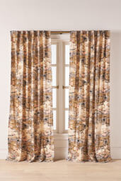 Francois Printed Velvet Curtain - thumbnail 1